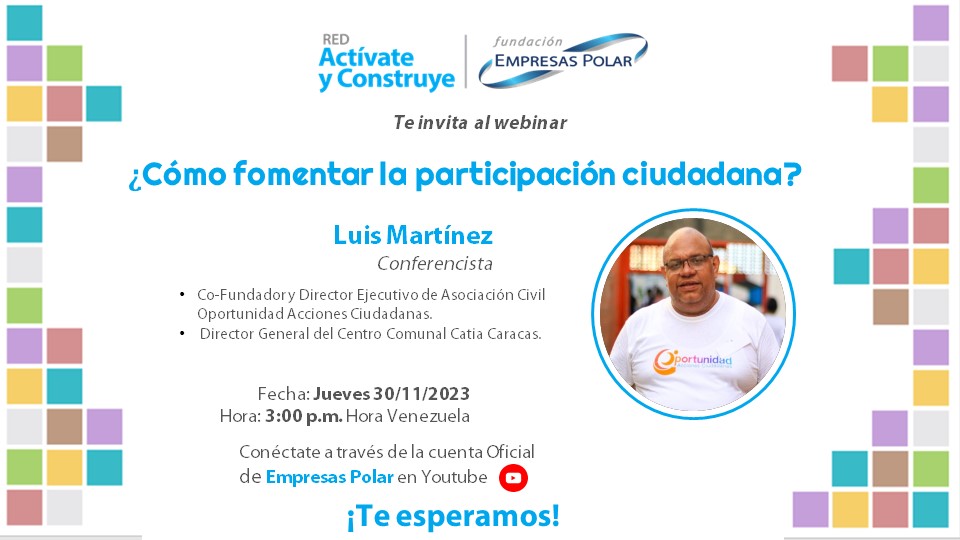Webinar: ¿Cómo fomentar la participación ciudadana?