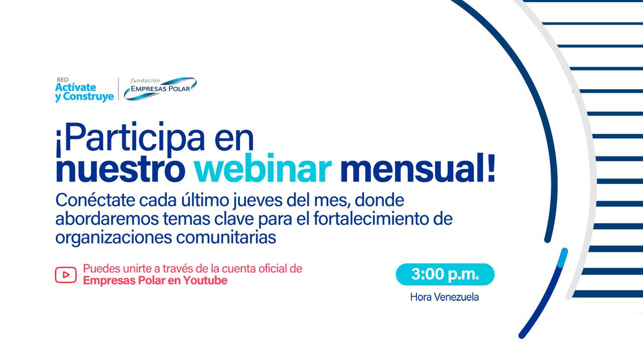Red Actívate y Construye: Webinars mensuales