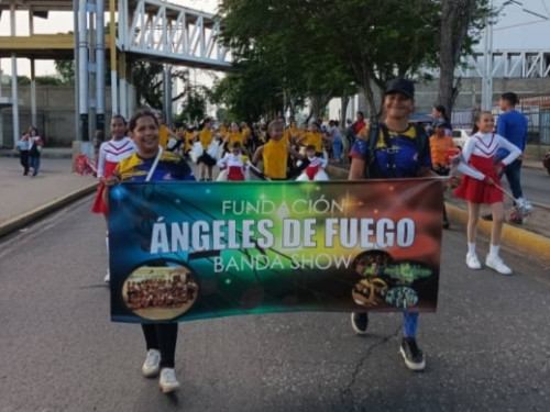 La Fundación Ángeles de Fuego deslumbra en el Encuentro de Bandas de Cumaná