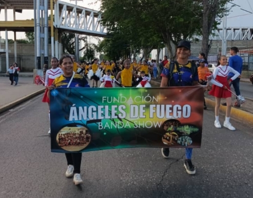 La Fundación Ángeles de Fuego deslumbra en el Encuentro de Bandas de Cumaná